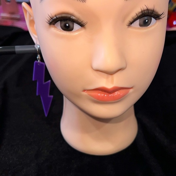 NWT Lightning Bolt Earrings - Picture 6 of 8